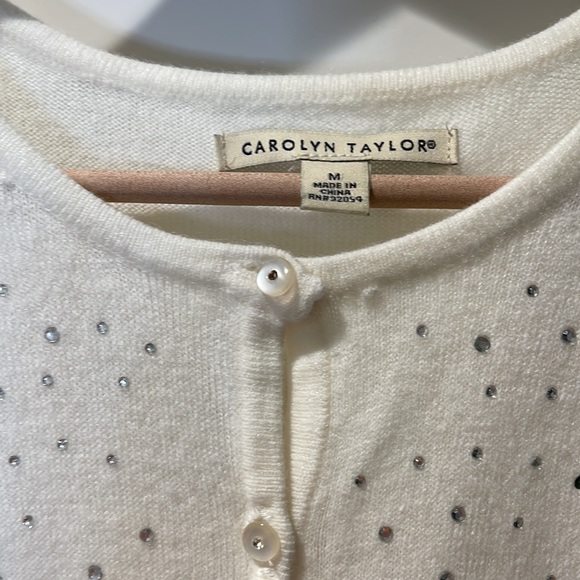 Carolyn Taylor Faux Rhinestone Cardigan. - Picture 6 of 6